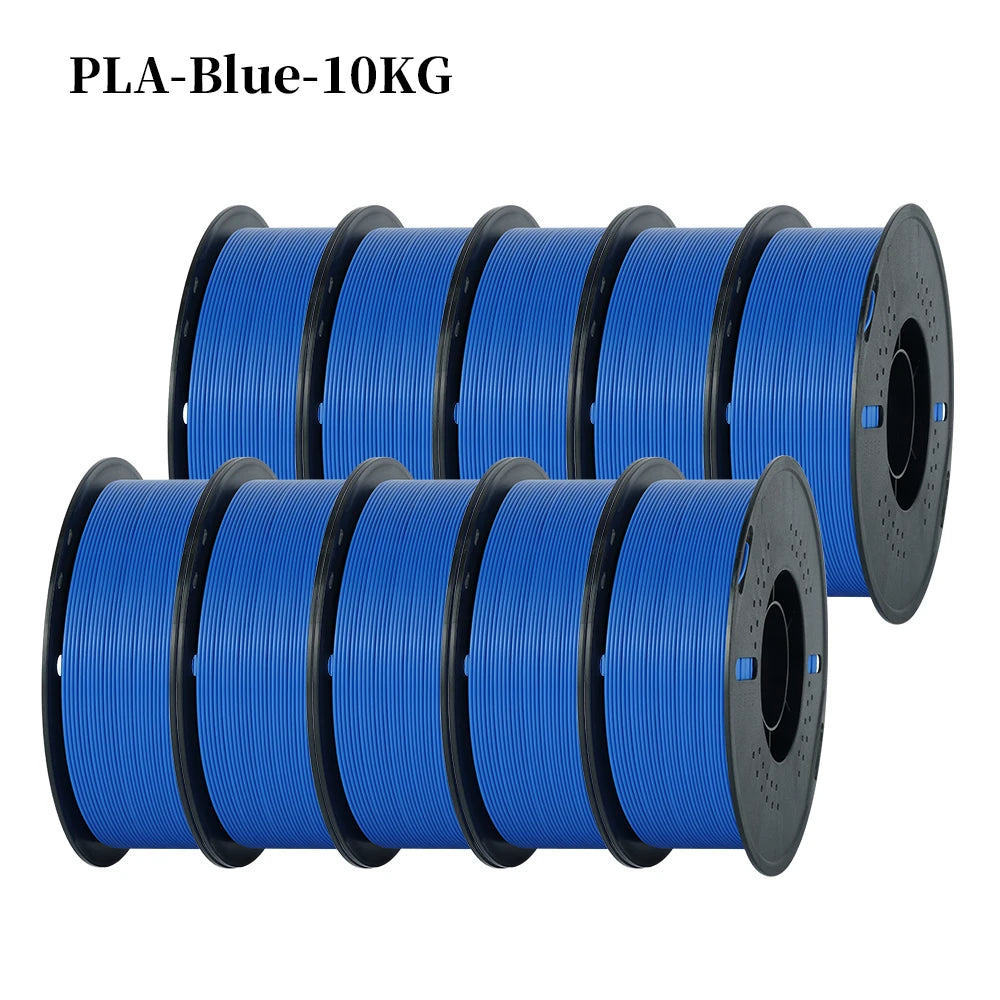 KINGROON 22LBS PETG or PLA Filament 3D Printer Filament 10 Rolls 1KG 1.75MM Eco-Friendly Good Toughness Mix Color Free Shipping