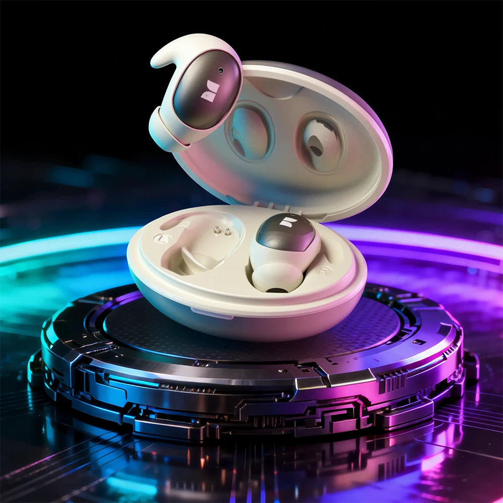 Monster Passive Noise Canceling Sleep Earphone Bluetooth 6.0 Sleep Earbuds for Side Sleepers Hifi Stereo TWS Wireless Headphone
