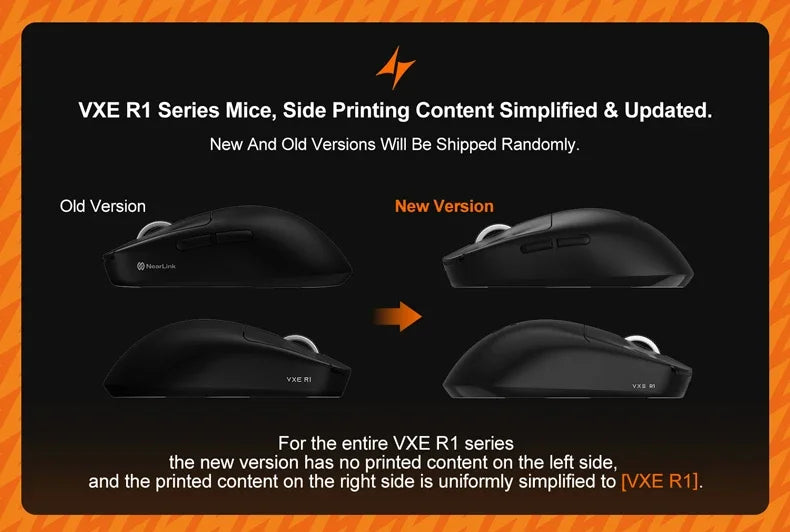 VXE Dragonfly R1 Wireless Mouse PAW3395 Sensor Nordic 52840 2KHz FPS Game Mouse Intelligent Speed Low Delay Game Office
