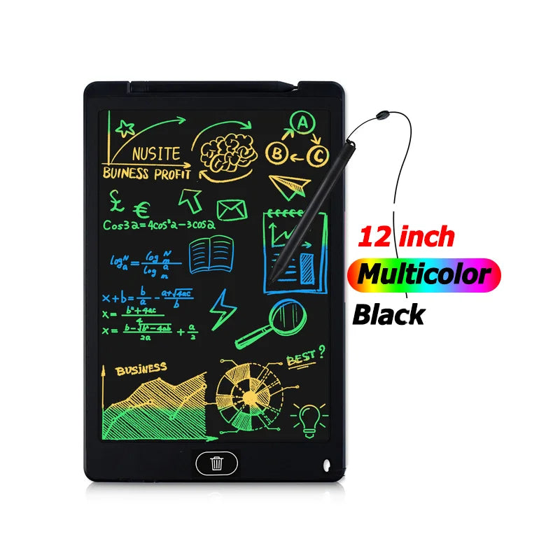 12 Inch Digital Drawing Tablet with LCD Screen Electronic Handwriting Pad for Learning And Creativity Writing Board