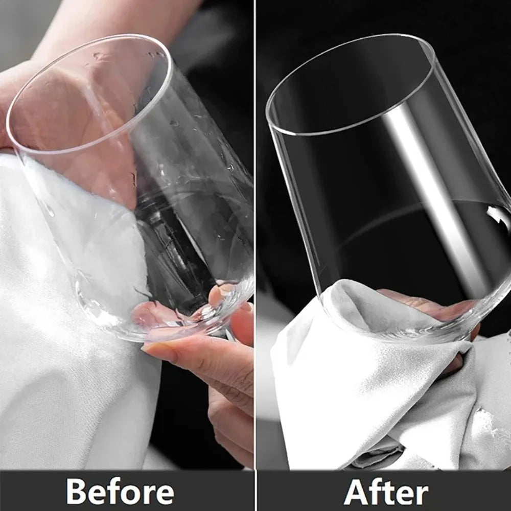 Strong Water Absorption Red Wine Glasses Wiping Cloth Without Leaving Any Marks Microfiber Cup Wiping Cloth Kitchen Accessories