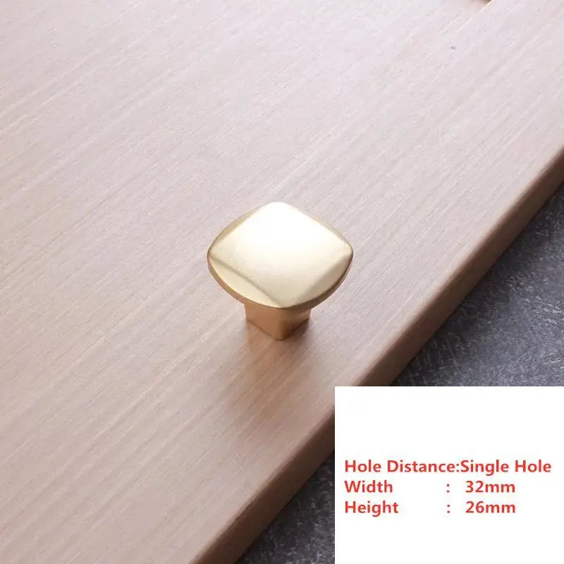 Handles Drawer Cabinet Furniture Kitchen Handles for Cabinet Knob Door Drawer Furniture Kitchen Knob Golden Simplicity Hardware