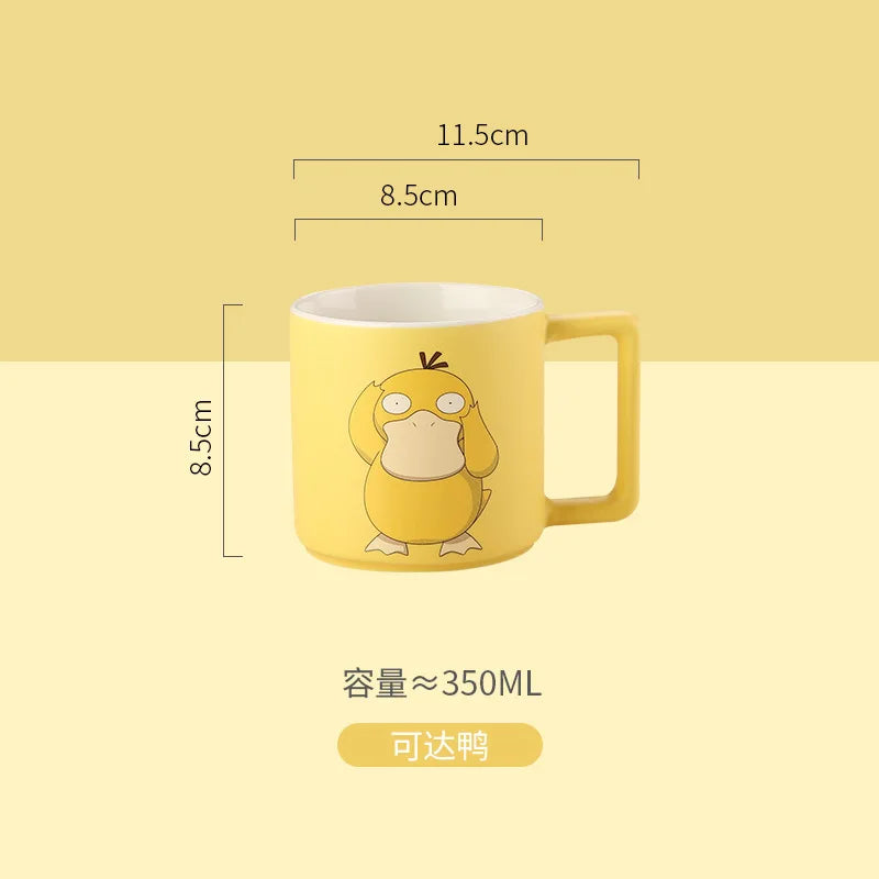 New Cartoon Pokemon Pikachu Mug Breakfast Milk Cup Cute Drink Tableware Ceramic Coffee Cup Gift Dessert Kawaii Drinkware Kitchen