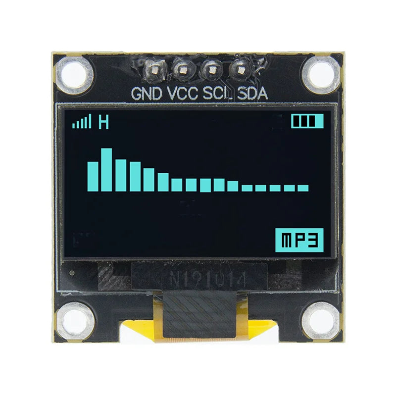 0.96 inch IIC Serial 4pin White/Blue/Yellow Blue/Yellow OLED Display Module 128X64 12864 LCD Screen Board for arduino oled