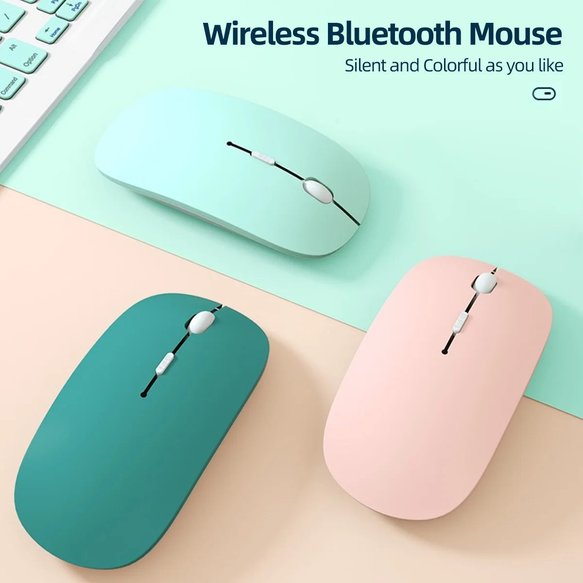 Wireless Bluetooth Mouse For iPad Samsung Huawei Lenovo MiPad Android Windows Tablet Battery Mouse For Laptop Notebook Computer