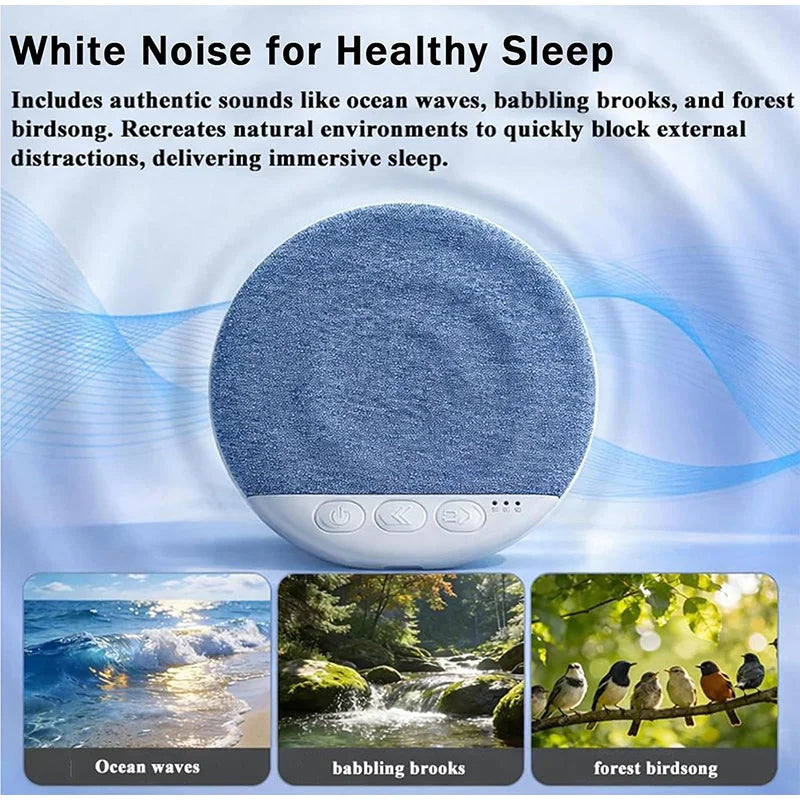 2026 Upgraded Wireless Sleep Aid Pillow Speaker Bluetooth Under Pillow Machine With White Noise 30/60/90 Min Timer Stereo Sound