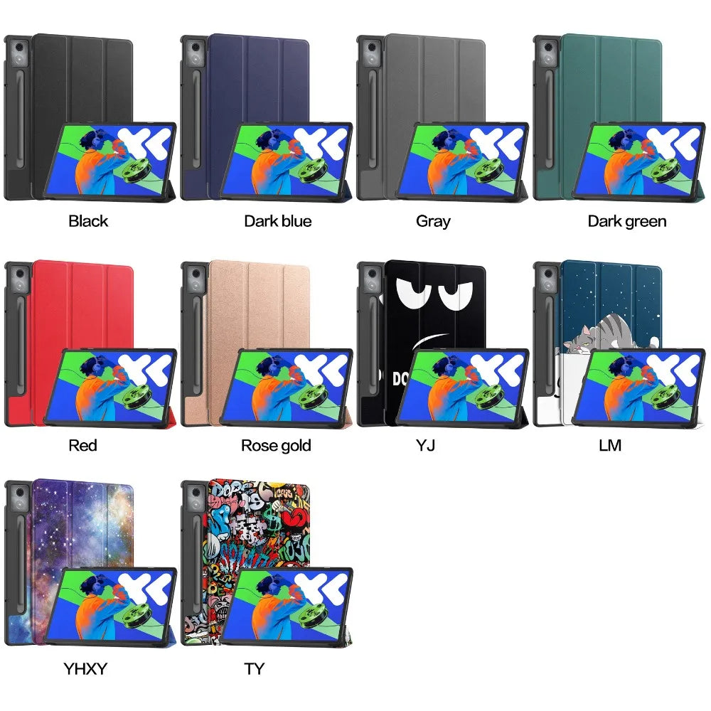 For Xiaoxin Pad Pro 12.7 2025 Tri-Folding Stand Smart Tablet Case for Lenovo XiaoxinPad Xiaoxin Pad Pro 12.7 2025 Cover funda