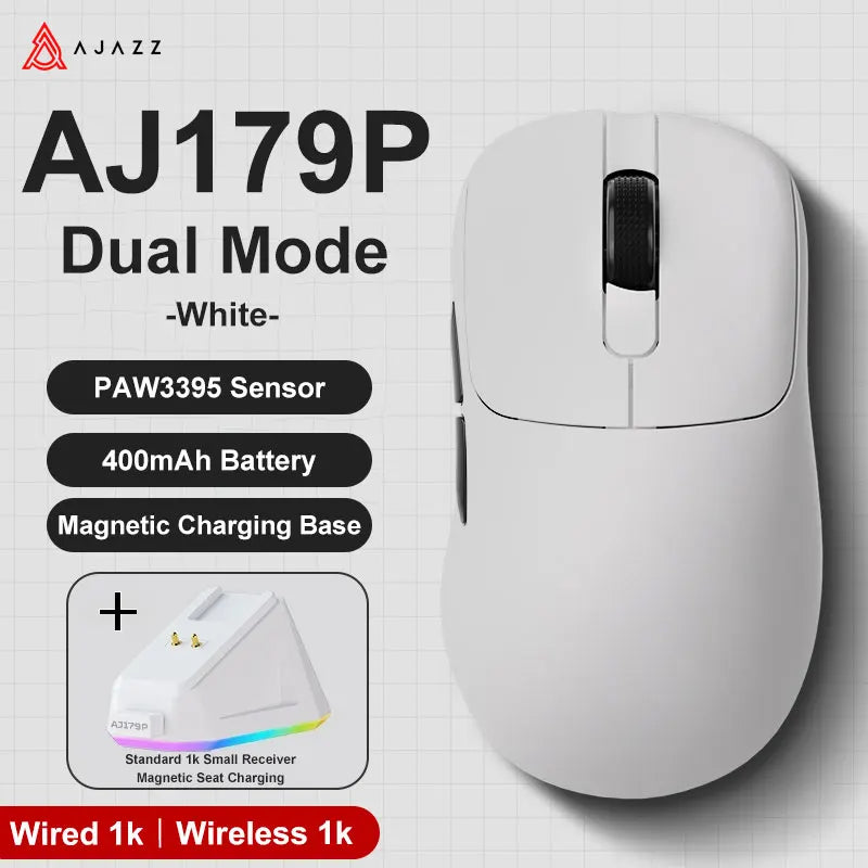 AJAZZ AJ179 Lightweight Wired And Wireless Mouse Ergonomic Macro Gaming Mouse Suitable For Personal Computers And Laptops