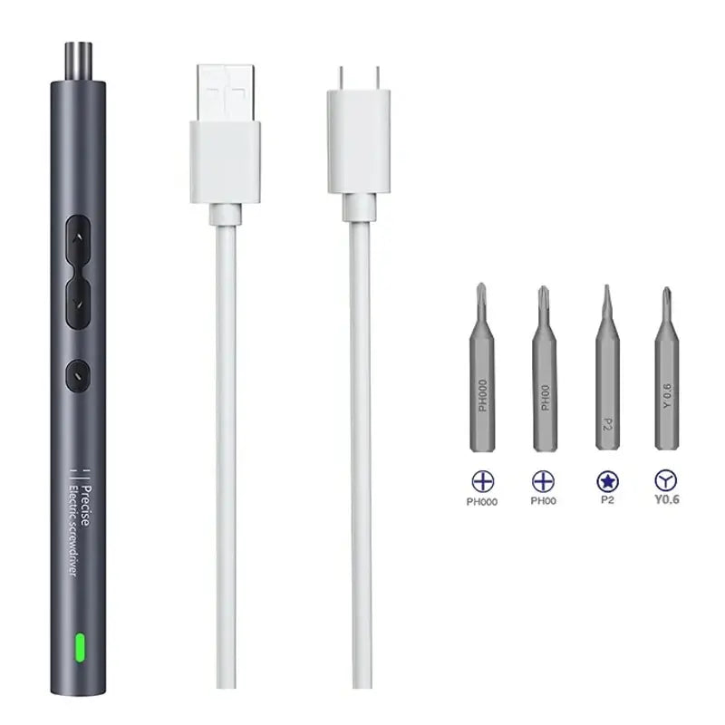 6 in 1 Precision Electric Screwdriver Sets Power Tools Rechargeable Magnetic Mini Small Bits for Xiaomi Mobile Cell Phone Repair