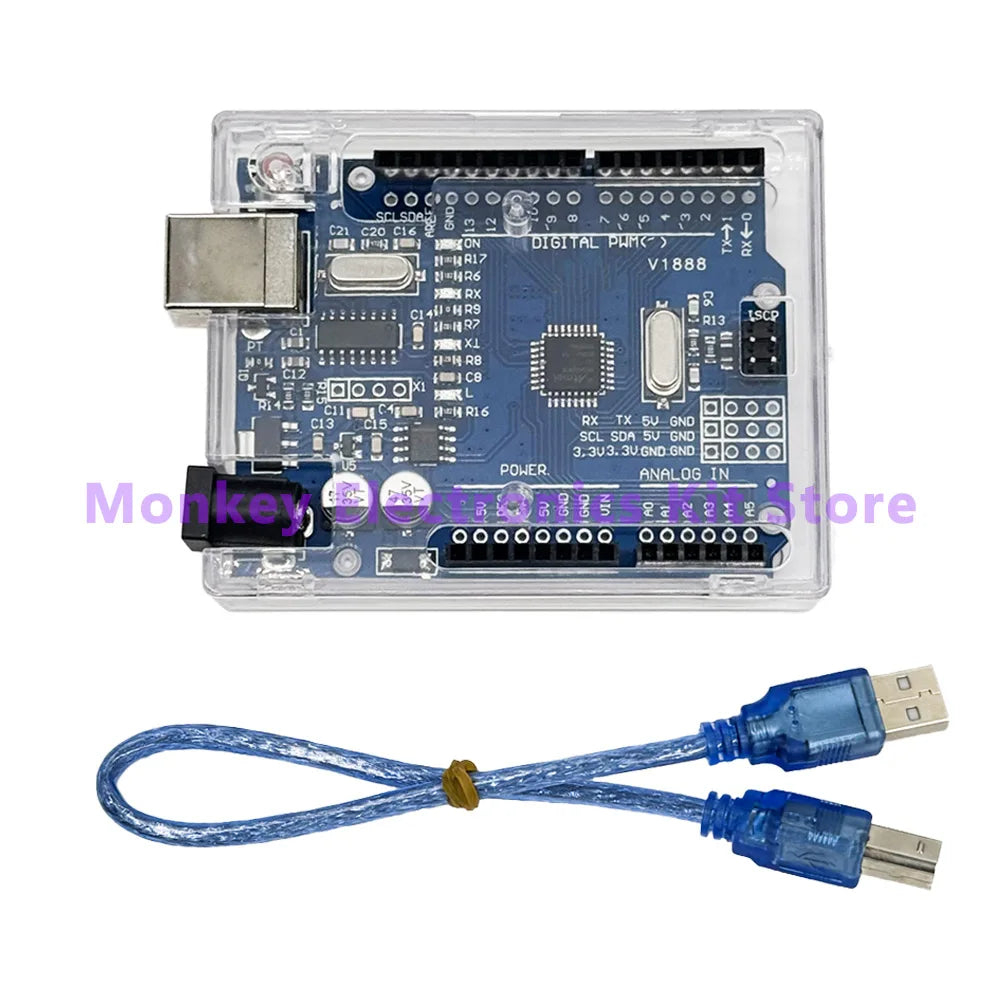 R3 CH340G+MEGA328P SMD Chip 16Mhz R3 Development Board For R3 Development Board USB CABLE ATEGA328P One Set