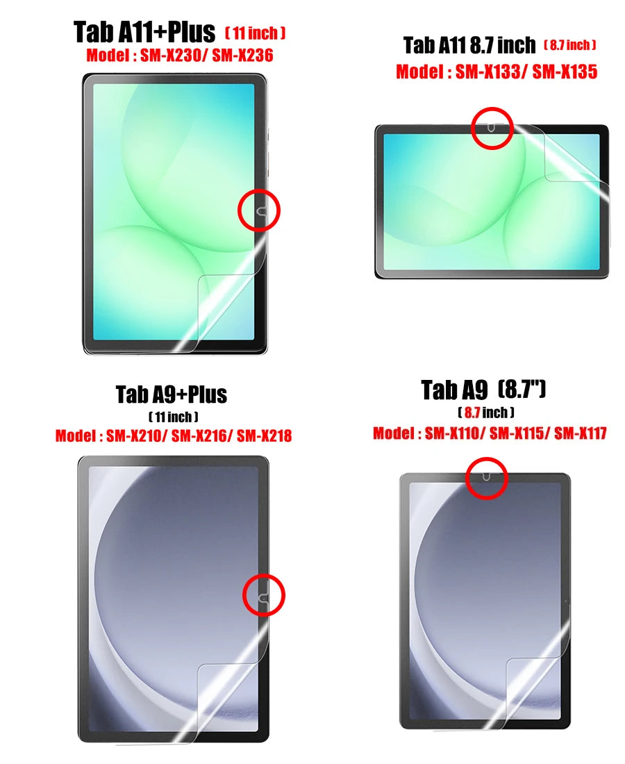 3Pcs Paper Feel Like Screen Protector for Samsung Galaxy Tab S7 S8 S9 Plus Ultra Samsung tab S6 Lite s7 s9 fe A8 A9 A7 No Glass