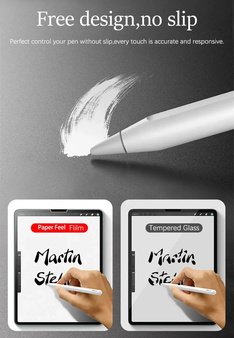 3Pcs Paper Feel Like Screen Protector for Samsung Galaxy Tab S7 S8 S9 Plus Ultra Samsung tab S6 Lite s7 s9 fe A8 A9 A7 No Glass