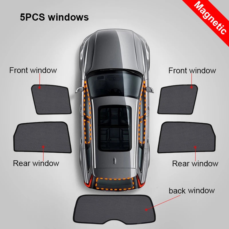 For Honda ACCORD CP 8TH 2008-2012 Car Front Shield Window SunShade Windshield Rear Side Window Curtain Sun Shade Visor