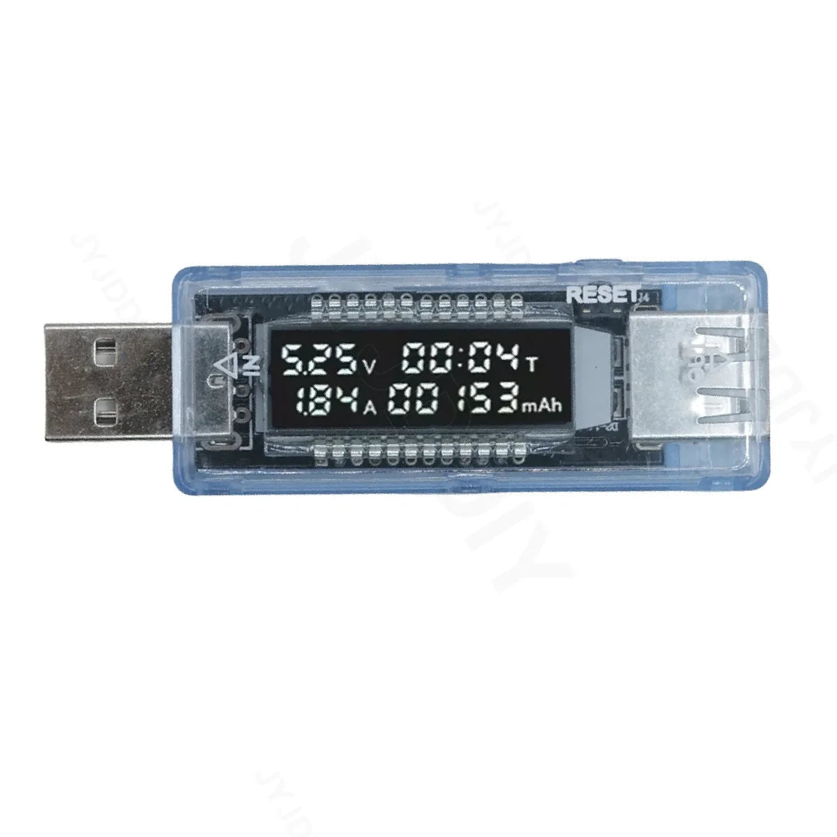 USB Tester Current Voltage Charger Capacity Tester Volt Current Voltage Meter Time Display Mobile Power Detector Battery Test JY