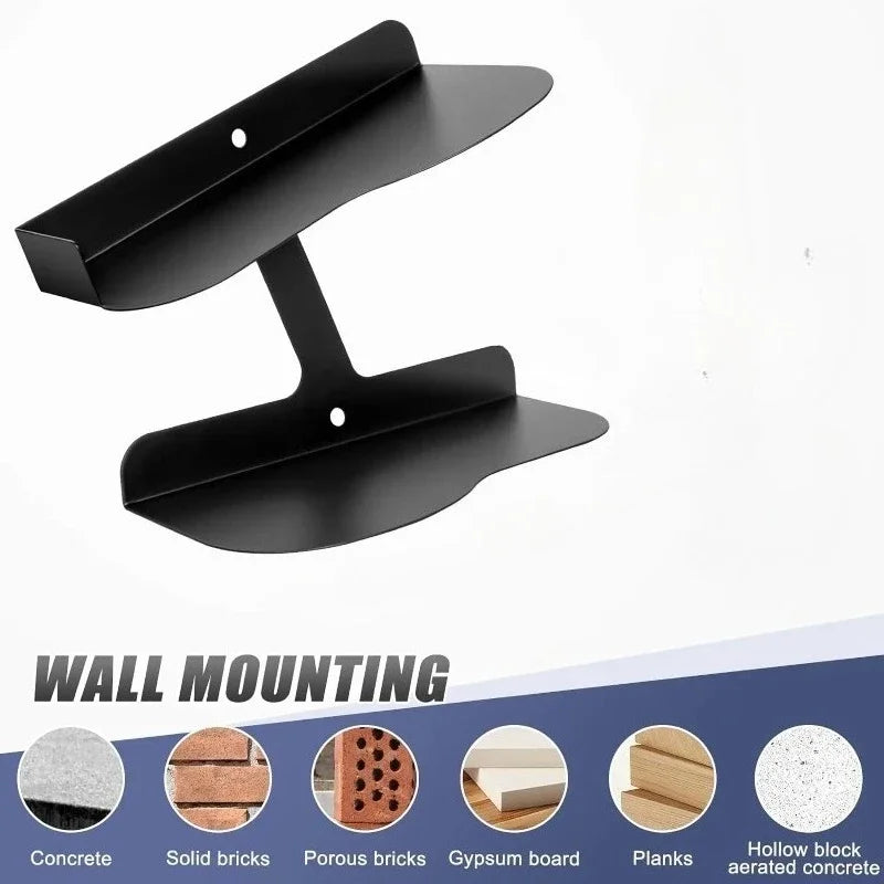 H-shaped Shoe Rack Wall Mounted Floating Shoe Display Shelves Sneaker Holders for Shoe Collectors Advertising Exhibition