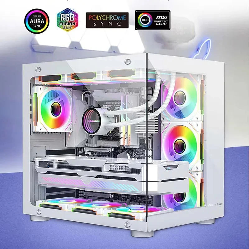 UPSIREN UF-1 PRISM 4 PRO Computer Chassis Fan 12cm ARGB 4 Pin PWM Quiet Cooling Fan 12V Large Air Volume 45CFM/600-1500RPM