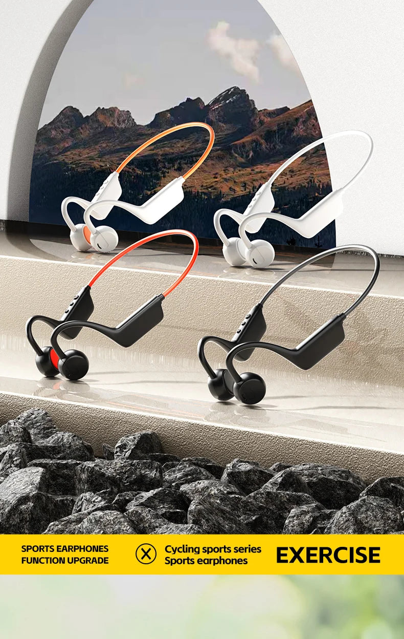 Lenovo Bone Conduction Headset Bluetooth 5.4 With Mic Waterproof Exercise Fitness Wireless Swimming Sports Headphone New 2026