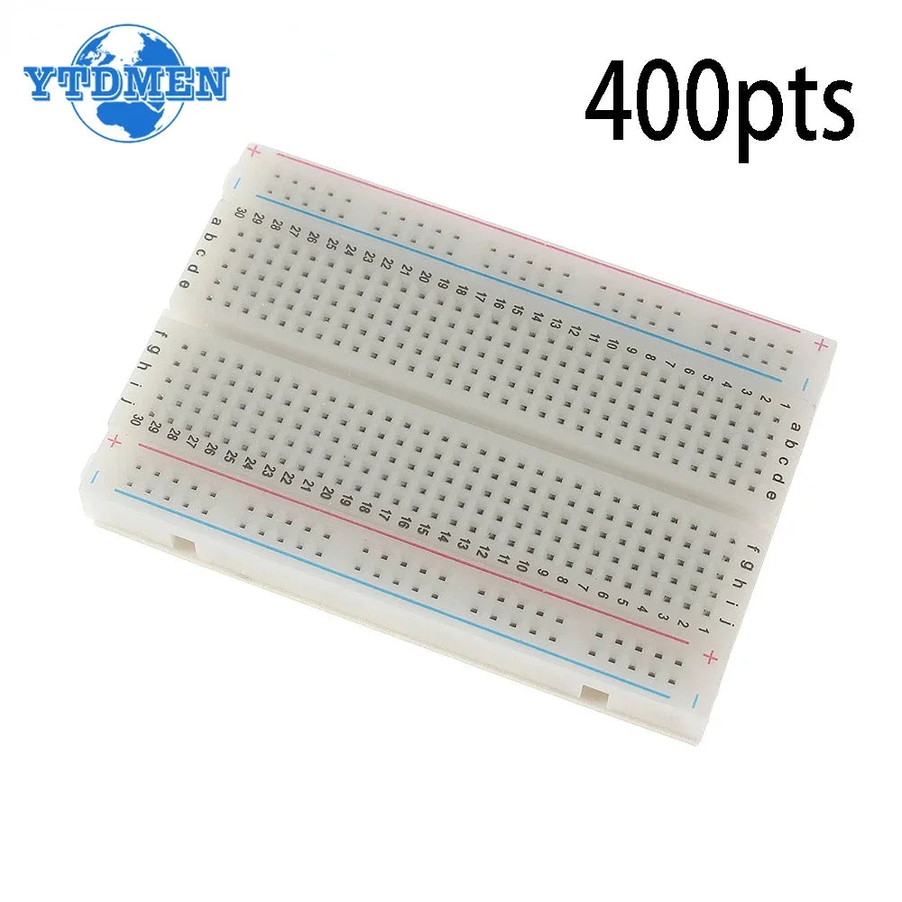MB-102 Breadboard 400 830 Points Solderless PCB Bread Board Jumper Wire Cable Prototype Board DIY for Arduino Kit