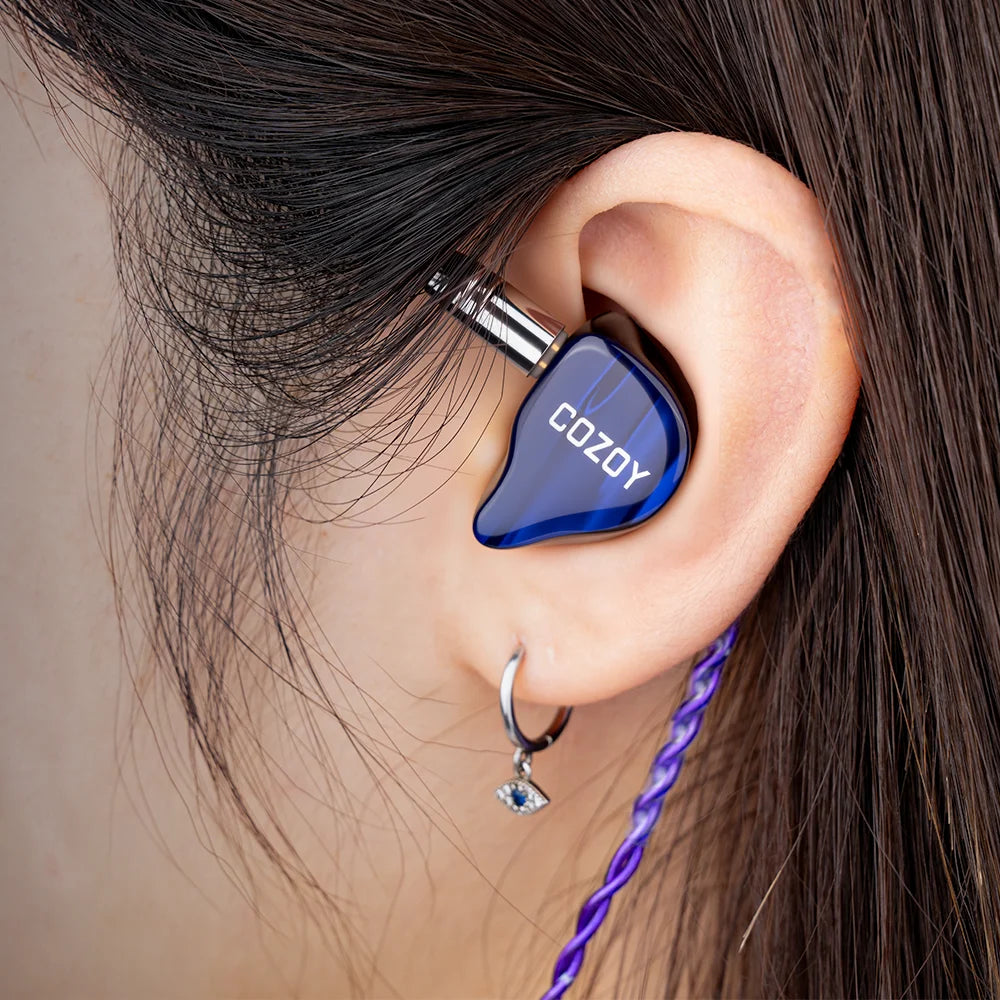 COZOY D1 IEM 10mm Graphene Diaphragm Dual Magnetic Circuit Dual Cavity Dynamic Wired In-Ear Earphones