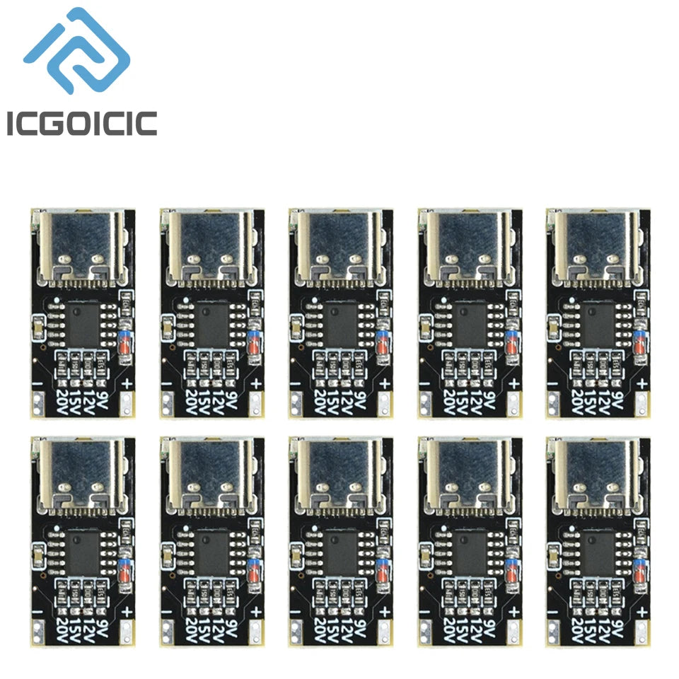 1-20PCS PD/QC/AFC Type-C Decoy Board USB Boost Module PPS/QC4 FCP AFC Type-C Trigger Polling Detector Power Fast Charging