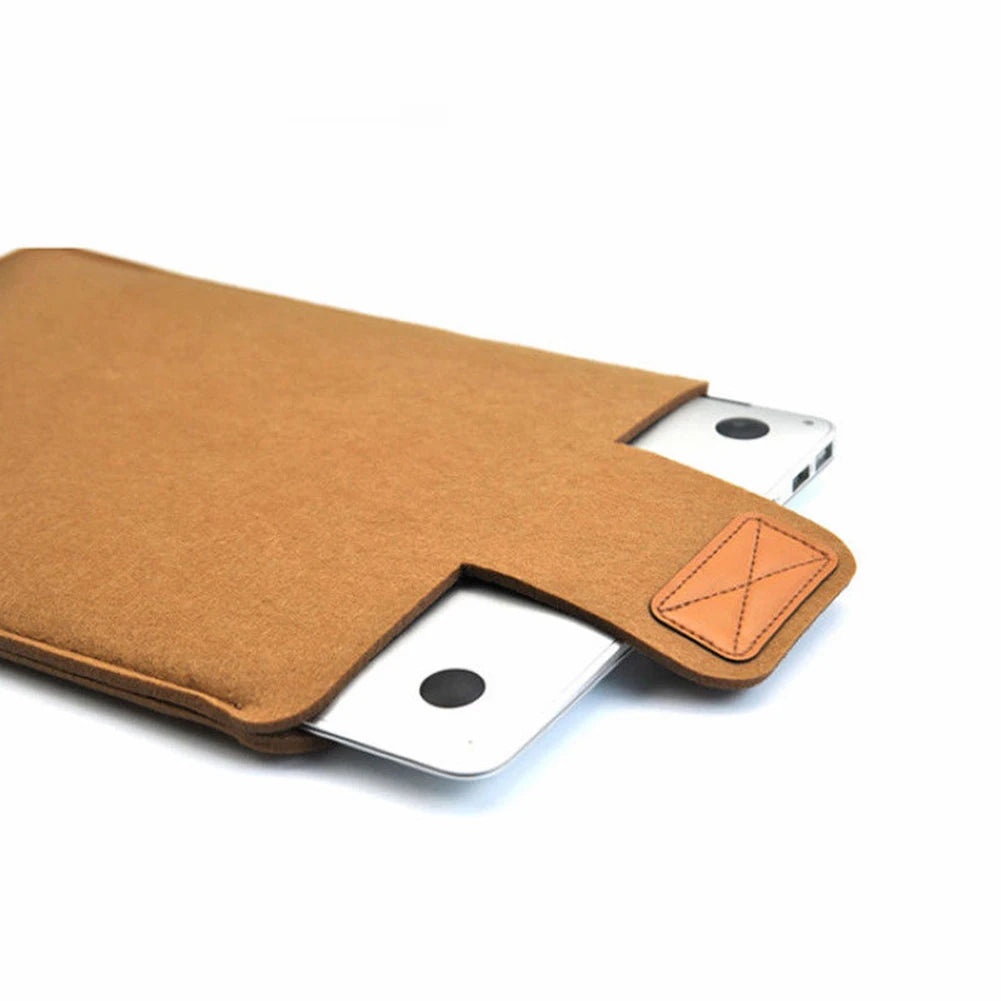 Solid Color Felt Sleeve Tablet Storage Bag Slim Cover Case for MacBooks Air pro 13 Inch