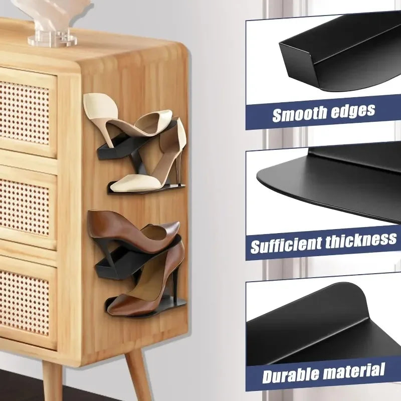 H-shaped Shoe Rack Wall Mounted Floating Shoe Display Shelves Sneaker Holders for Shoe Collectors Advertising Exhibition
