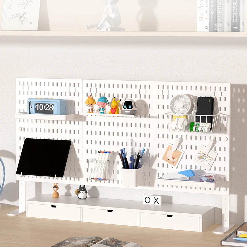 The Ultimate Modular Desk System | Plastic Pegboard Organizer Lets You Combine Hooks, Bins, Shelves & Baskets Freely