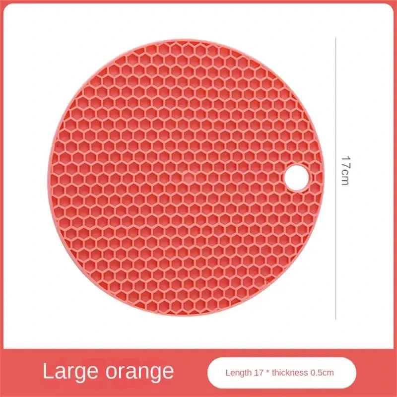 Table mat tool multifunctional kitchen silicone tableware mat, round anti slip coffee cup coaster, pot holder