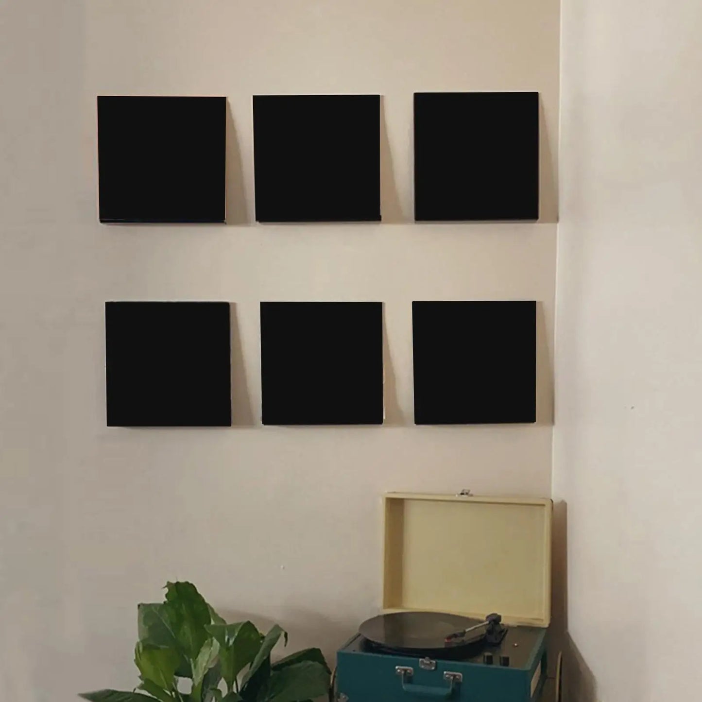 Black Record Display Stand Wall Mounted Book Floating Shelves For Vinyl Record Album Photo Nail Polish Storage Rack
