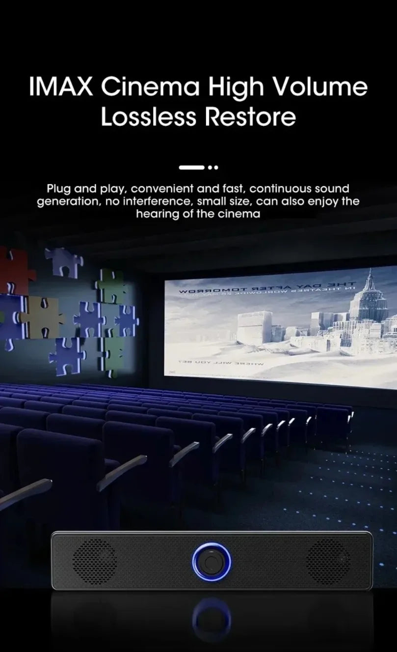 K2852 Series Home Theater Sound Svstem BT 3D Surround Long Soundbar PC Speaker For TV Soundbar Box Subwoofer Stereo Music Box