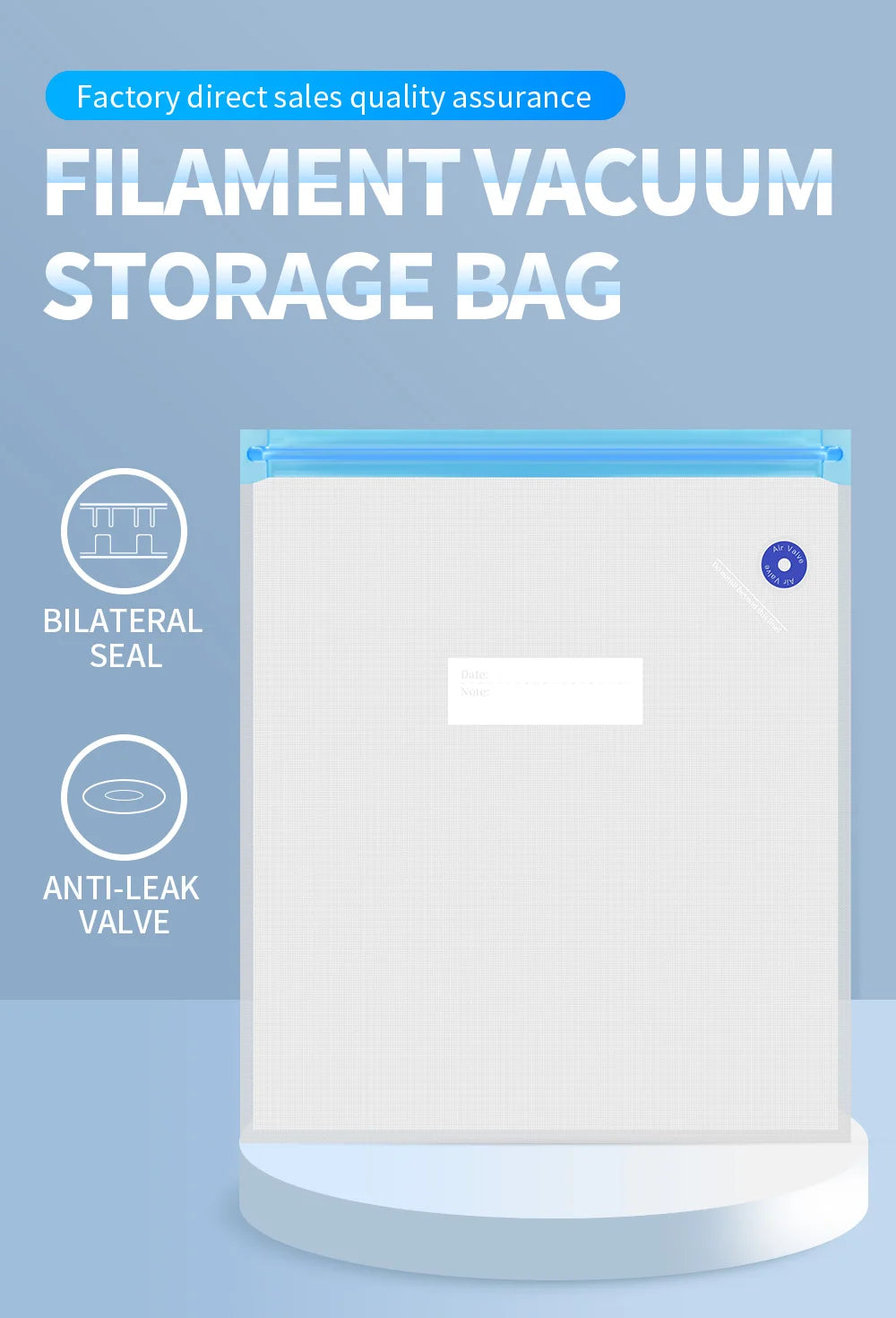3D Printer Filament Storage Bag PLA Filament Vacuum Bag Dryer Safekeep Humidity Resistant Sealing Bags Keep Filament Dry Sealed