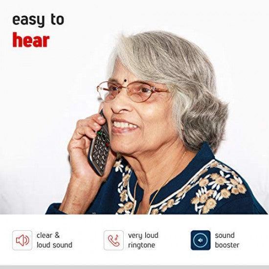 Easyfone Royale for Seniors - 2.4” Flip Phone with 20+ Elder Friendly Features Like SOS, Sound Boost, Big Keypad - Triveni World