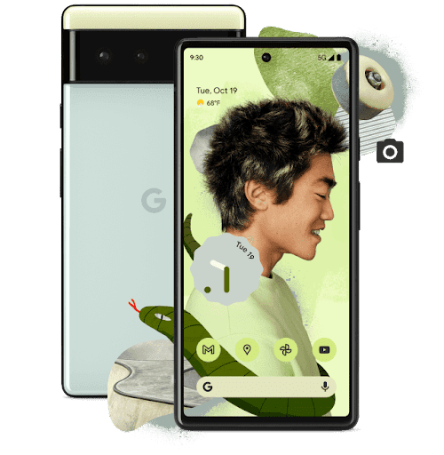 Google Pixel 6 Seafoam/Black/Coral | 128GB | Refurbished - Triveni World