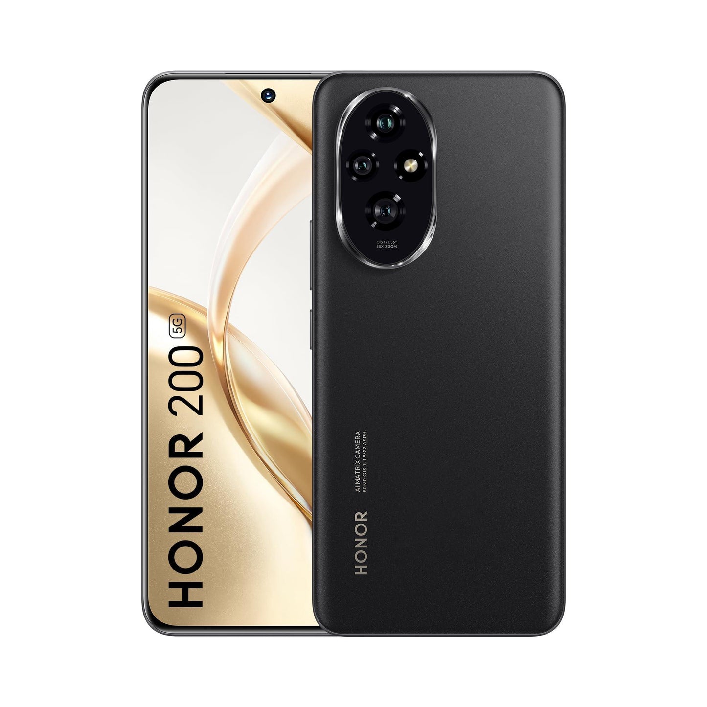 HONOR 200 5G (Black, 12GB + 512GB) | 6.7-inch AMOLED Quad-Curved Display | Dual OIS 50MP + 50MP + 12MP Camera | 50MP Selfie Camera | AI-Powered MagicOS 8.0 | Without Charger - Triveni World