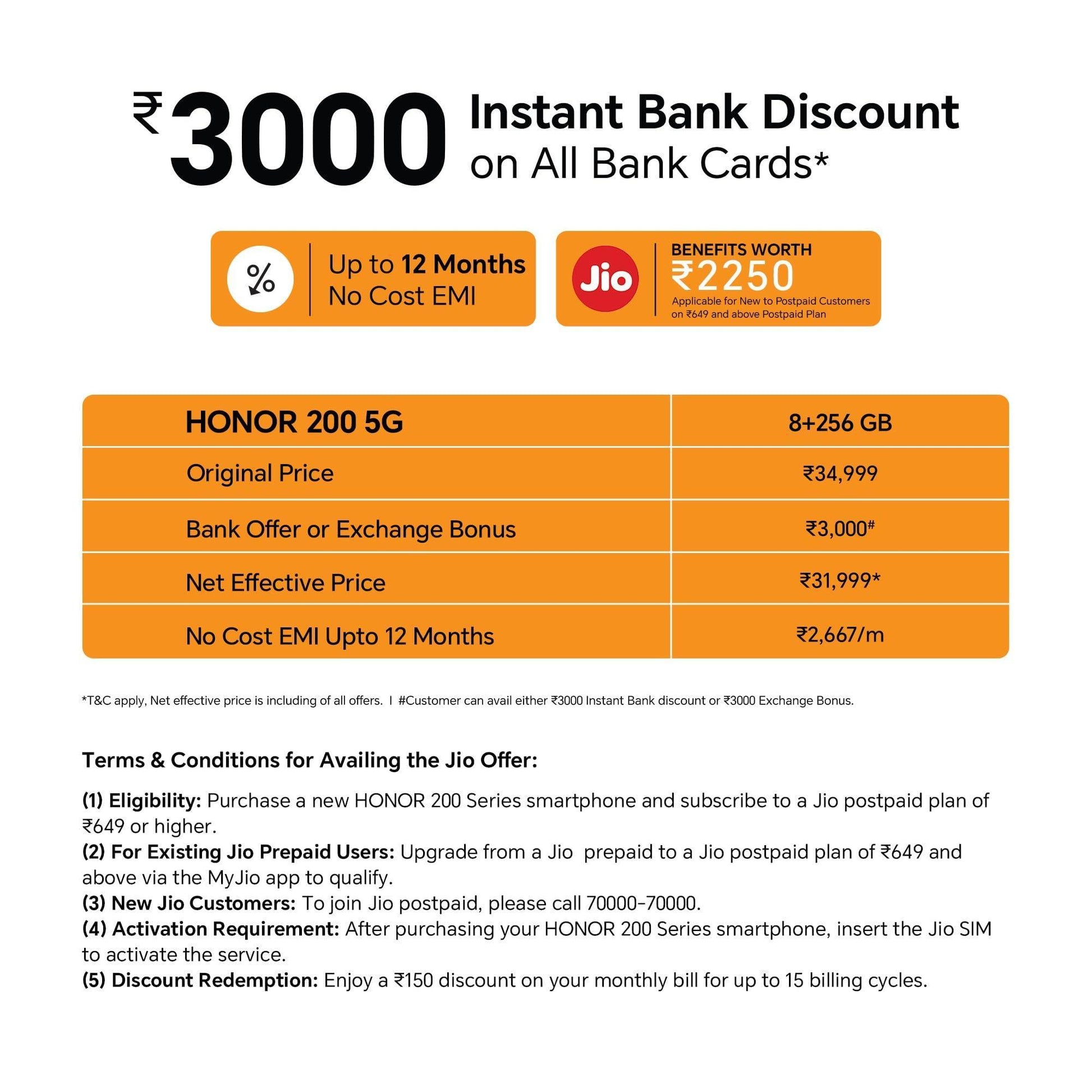 HONOR 200 5G (Moonlight White, 8GB + 256GB) | 6.7-inch AMOLED Quad-Curved Display | Dual OIS 50MP + 50MP + 12MP Camera | 50MP Selfie Camera | AI-Powered MagicOS 8.0 | Without Charger - Triveni World