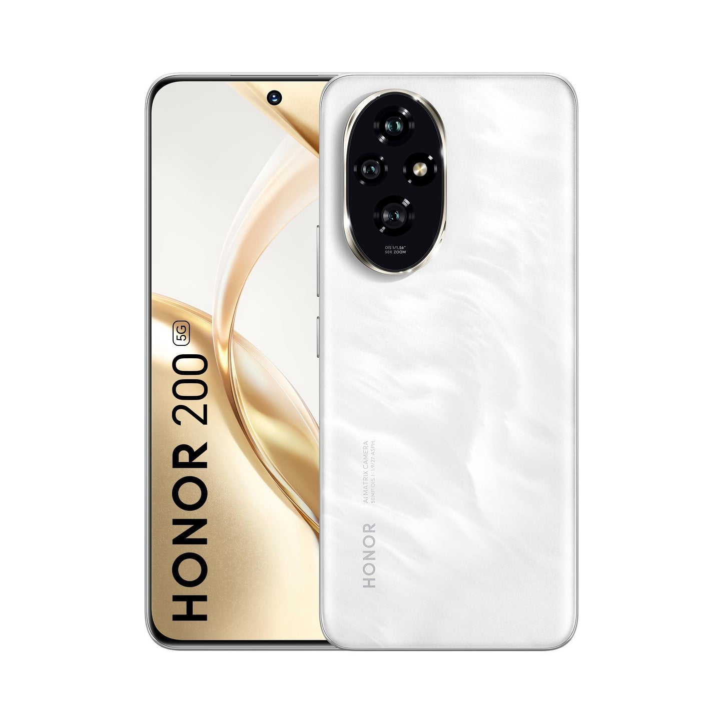 HONOR 200 5G (Moonlight White, 8GB + 256GB) | 6.7-inch AMOLED Quad-Curved Display | Dual OIS 50MP + 50MP + 12MP Camera | 50MP Selfie Camera | AI-Powered MagicOS 8.0 | Without Charger - Triveni World