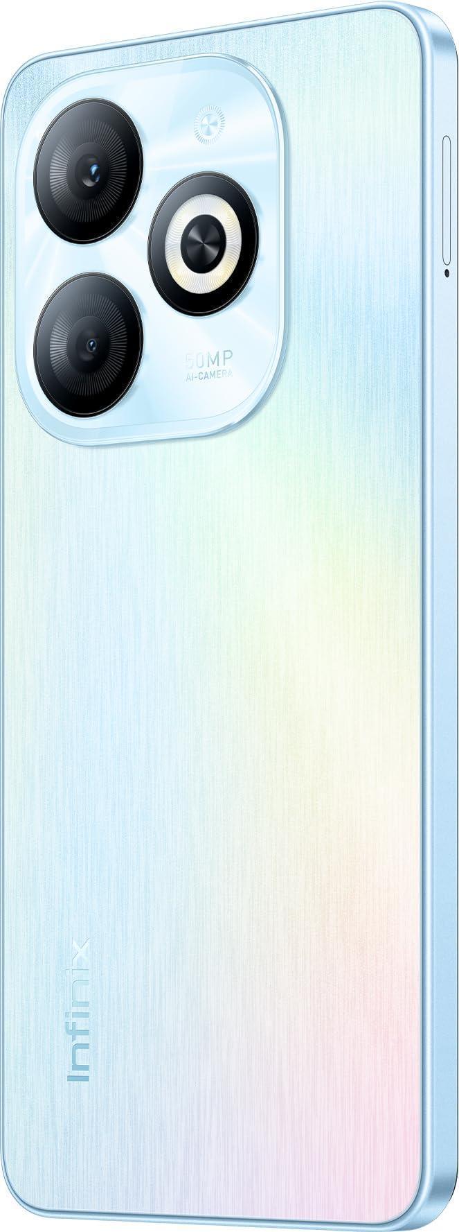 Infinix Smart 8 8GB RAM 128GB Storage | 5000 mAh Heavy Battery | Android 13 Go | 50MP + AI Camera | Dual Sim (Rainbow Blue) - Triveni World