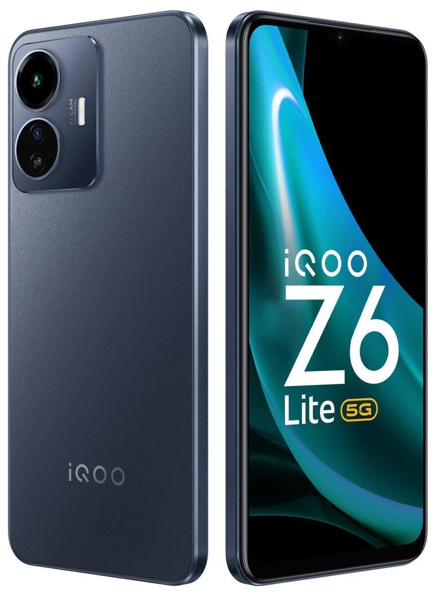 iQOO Z6 Lite 5G (Mystic Night, 6GB RAM, 128GB Storage) with Charger | Qualcomm Snapdragon 4 Gen 1 Processor | 120Hz FHD+ Display | Travel Adaptor Included in The Box - Triveni World