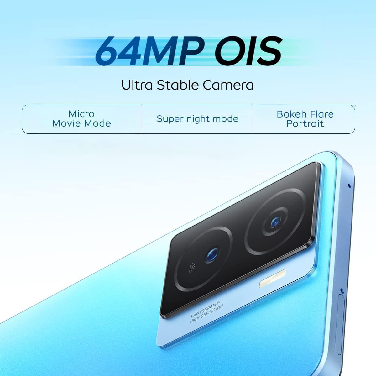 iQOO Z7s 5G by vivo (Norway Blue, 6GB RAM, 128GB Storage) | Ultra Bright AMOLED Display | Snapdragon 695 5G 6nm Processor | 64 MP OIS Ultra Stable Camera | 44WFlashCharge - Triveni World