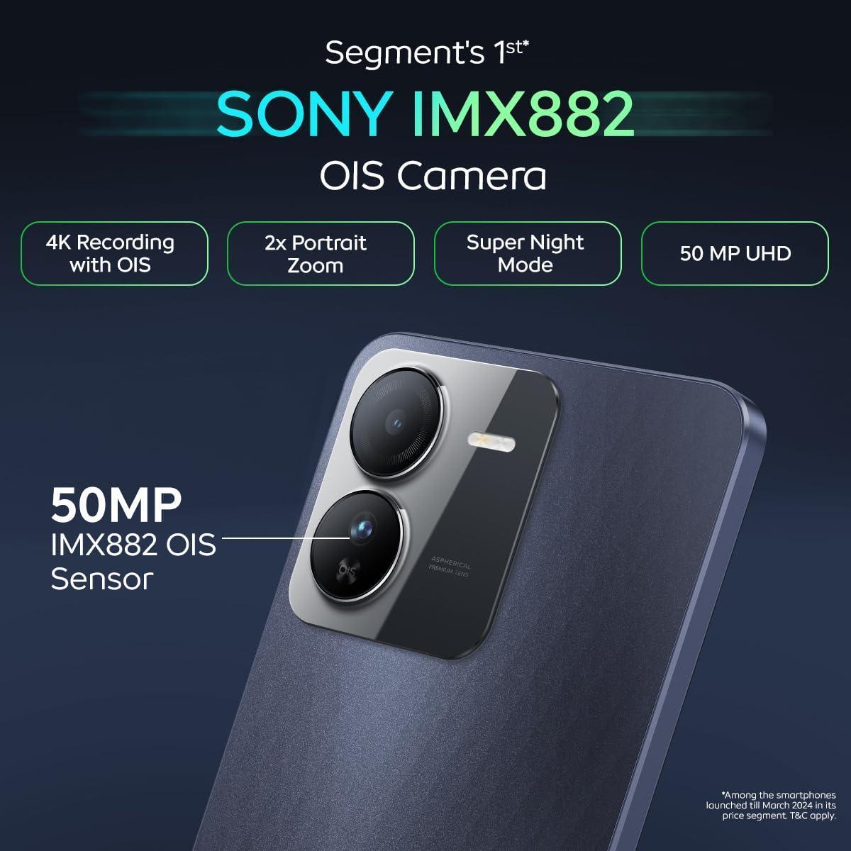 iQOO Z9 5G (Graphene Blue, 8GB RAM, 128GB Storage) | Dimensity 7200 5G Processor | Sony IMX882 OIS Camera | 120Hz AMOLED with 1800 nits Local Peak Brightness | 44W Charger in The Box - Triveni World