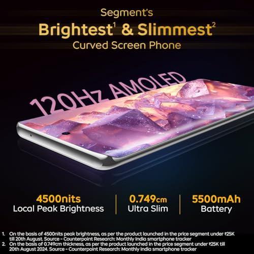 iQOO Z9s Pro 5G (Luxe Marble, 12GB RAM, 256GB Storage) | Snapdragon 7 Gen 3 Processor | 120 Hz Curved AMOLED Display with 4500 nits Local Peak Brightness | 5500 mAh Battery | AI Erase - Triveni World
