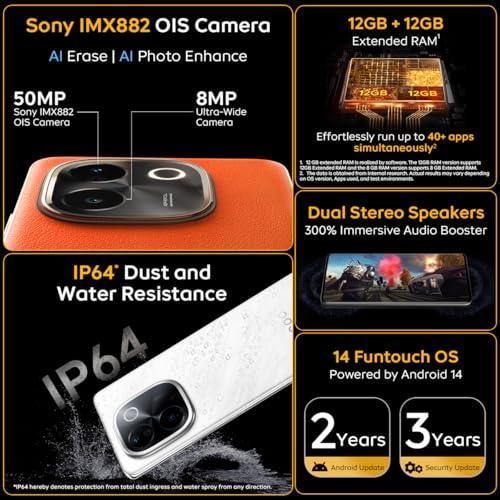 iQOO Z9s Pro 5G (Luxe Marble, 8GB RAM, 128GB Storage) | Snapdragon 7 Gen 3 Processor | 120 Hz Curved AMOLED Display with 4500 nits Local Peak Brightness | 5500 mAh Battery | AI Erase - Triveni World