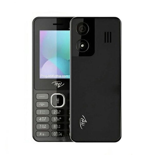 Itel it5262-2.4 inch Big Display with Premium Glass Like Back Design, 2000 mAh Battery, Auto Call Recording and Type C Charger_ Black - Triveni World