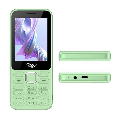 itel it5330-2.8 inch Big Display with Premium Glass Like Back Design, 1900 mAh Battery, Auto Call Recording and Wireless FM_ Light Green - Triveni World
