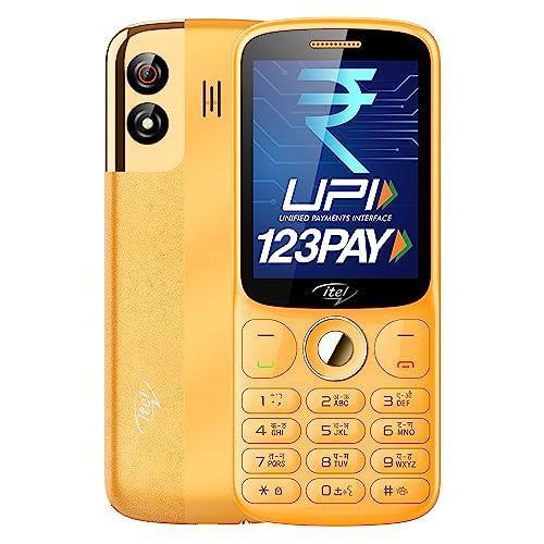 itel SG600 Keypad Mobile Phone with 2.8 inch Display|1900mAh Battery|UPI Pay|Crystal Clear Calls | 4 Hour Service|1.3 MP Camera with Flash |Kingvoice|Metal Finish|Orange - Triveni World
