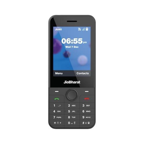 JioBharat J1 4G Keypad Phone with JioTV, JioCinema, JioSaavn, JioPay (UPI), JioChat, JioPhotos, Powerful 2500mAh Battery, LED Torch, Digital Camera | Dark Grey | Locked for JioNetwork - Triveni World