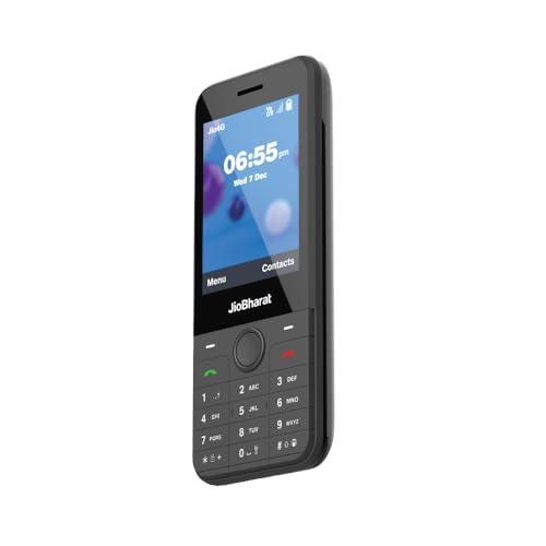 JioBharat J1 4G Keypad Phone with JioTV, JioCinema, JioSaavn, JioPay (UPI), JioChat, JioPhotos, Powerful 2500mAh Battery, LED Torch, Digital Camera | Dark Grey | Locked for JioNetwork - Triveni World