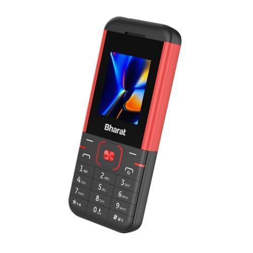 JioBharat K1 Karbonn 4G Keypad Phone with JioCinema, JioSaavn, JioPay (UPI), Long Lasting Battery, LED Torch, Digital Camera | BlackRed | Locked for JioNetwork - Triveni World