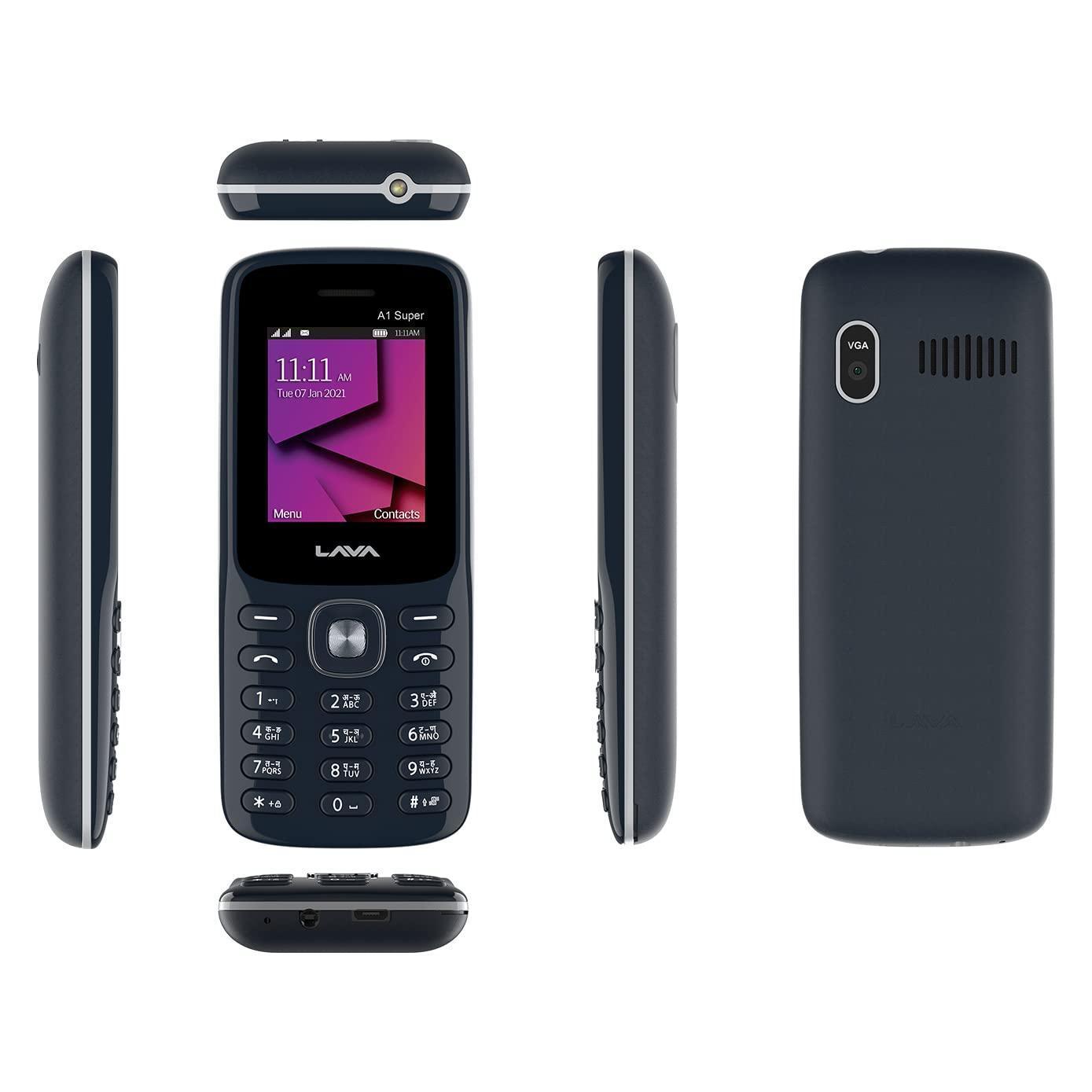 Lava A1 Super 2021 (Black Gold)- Dual Sim with 32 GB Expandable Storage and Auto Call Recording - Triveni World