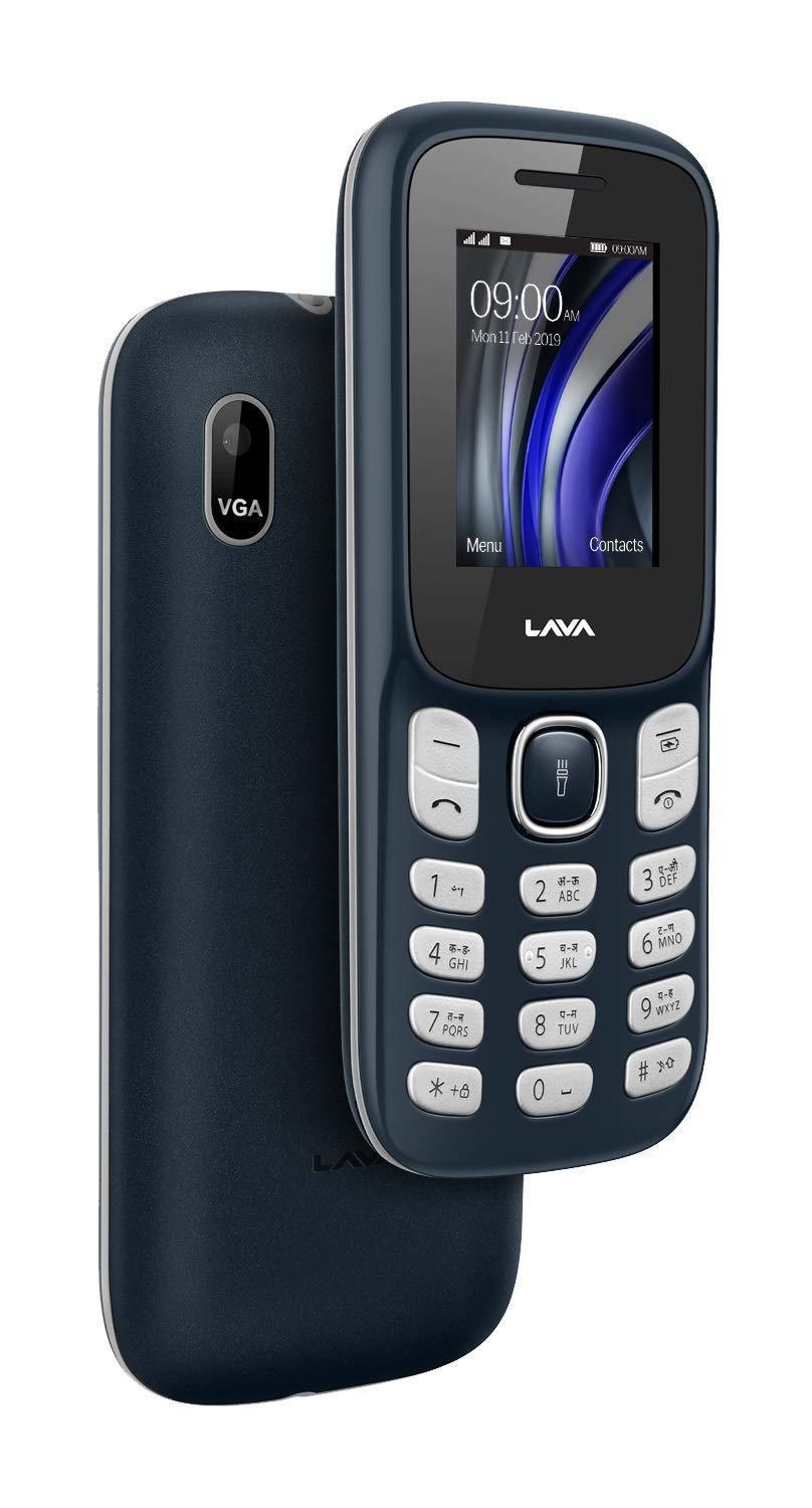 Lava A3 (Dark Blue) - Dual Sim Mobile with 1750 mAh Big Battery and 32 GB Expandable Storage - Triveni World